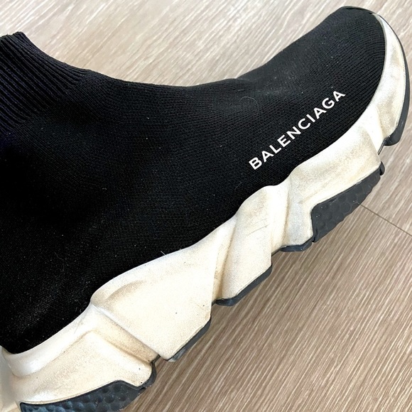 BALENCIAGA authentic Speed LT logo-print stretch-knit high-top sneakers - Picture 7 of 7